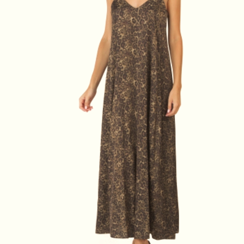 NWOT Nicole Miller matte charmeuse slip maxi
